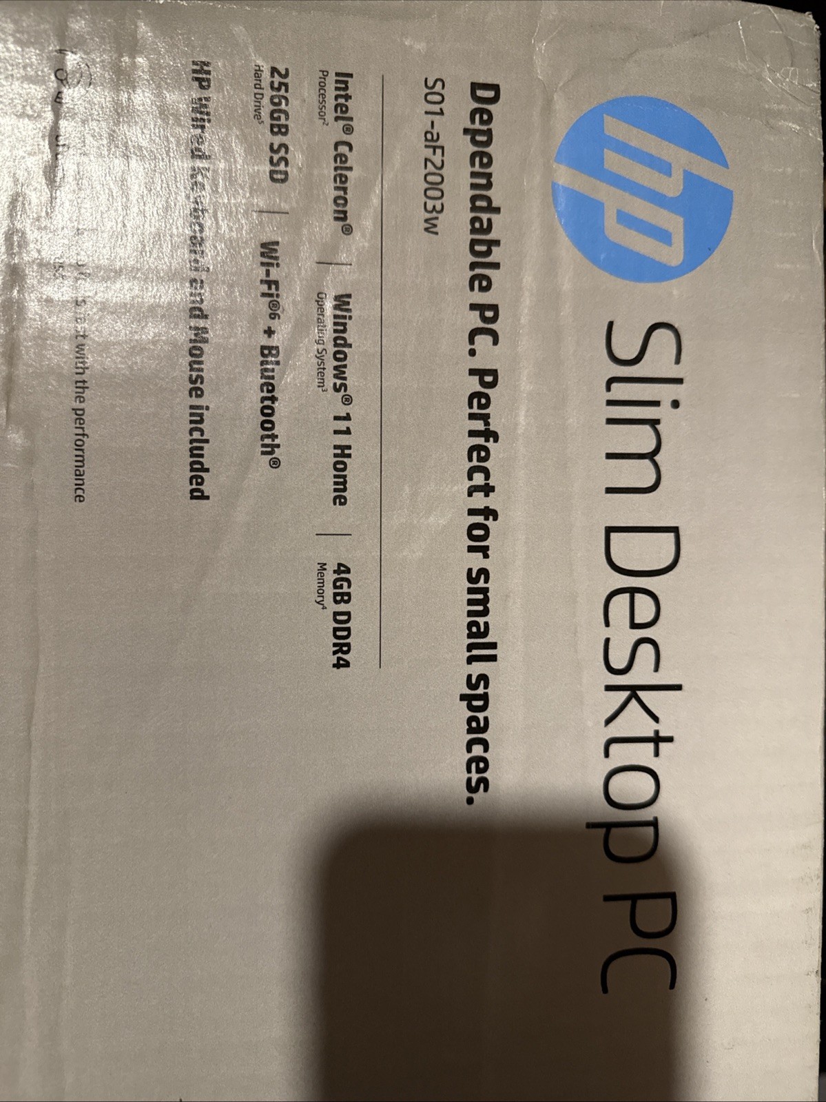 Introducing the Latest Black HP Slim Desktop with Intel Celeron J4025, 256GB SSD, 4GB RAM, and Windows 11