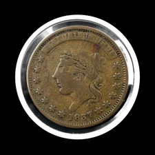 HT-48 1837 Hard Times Token - Not One Cent (57818)