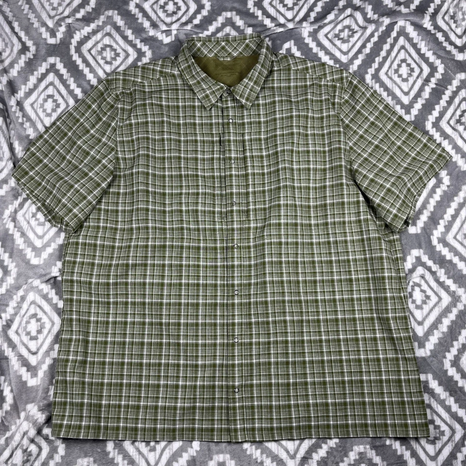 5.11 Tactical Shirt Mens 4X Plaid Covert Performance Short Slv Snap Zip Pocket - Image 3 of 4