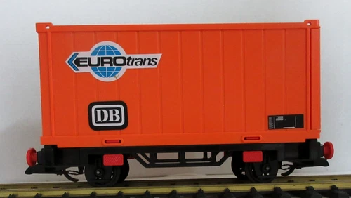 PLAYMOBIL 4113 EUROTRANS CONTAINER CAR / WAGON  1985 VINTAGE  no box