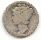 1921 Mercury Dime, Key Date, AG, True Auction, No Reserve — photo 1