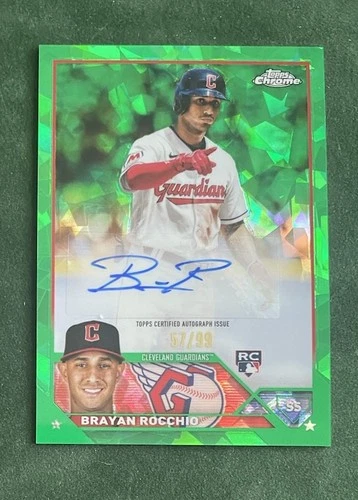 Brayan Rocchio 2023 Topps Chrome Brayan Rocchio Green