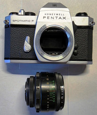 Pentax Spotmatic F SPF 35mm Film Camera with Helios 44-2, 2/58 Lens