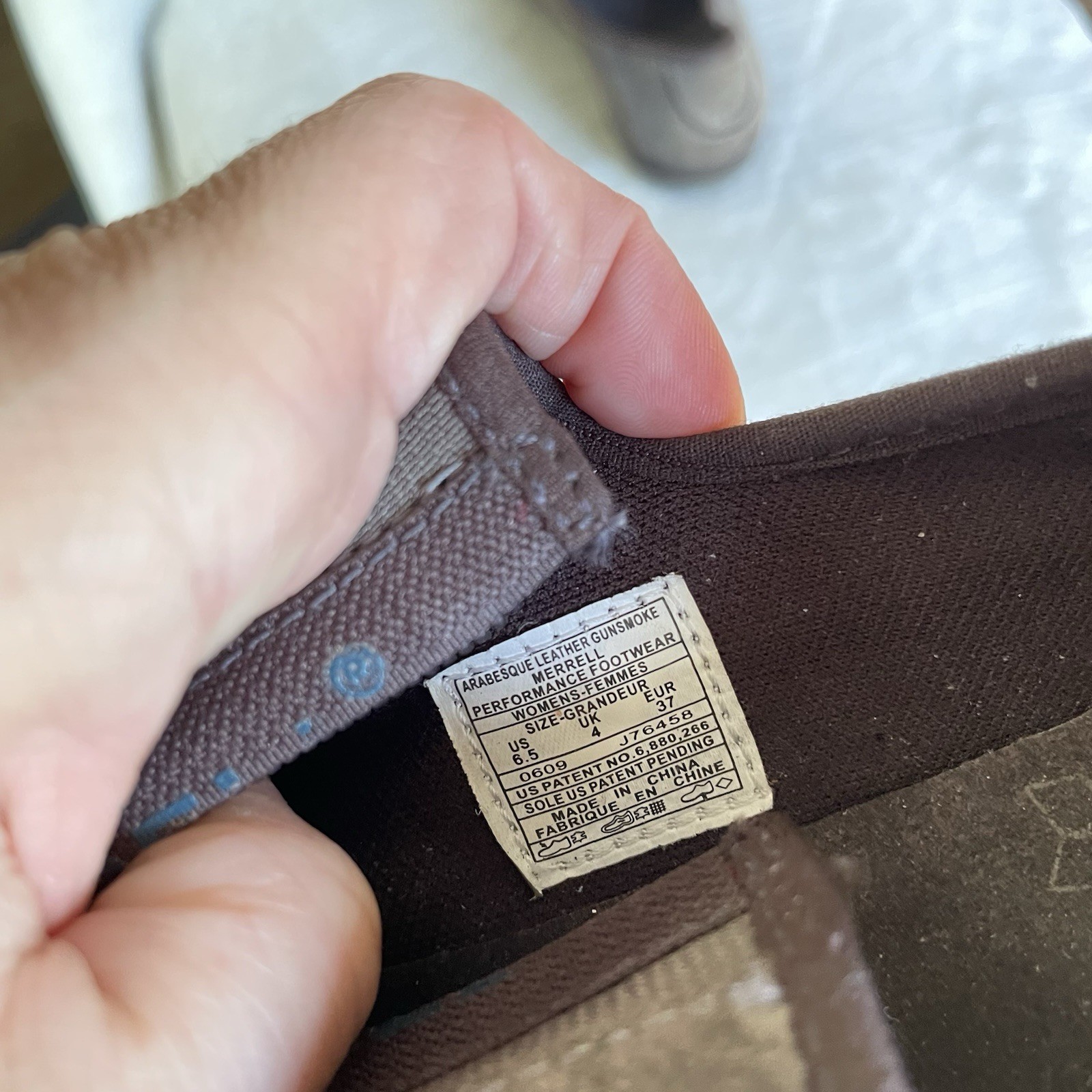 Merrell calzature da donna in pelle arabesca Gunsmoke Performance taglia 6 5 J76458