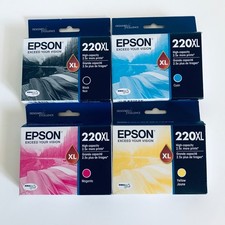 2021-24 Epson 220XL Ink 220XL Set of 4 Expression XP-320 WorkForce WF-2630-2760
