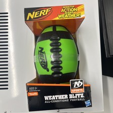 NERF Weather Blitz Football Green And Black -RARE- NEW IN BOX