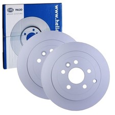 2x HELLA PRO BREMSSCHEIBEN 302mm VOLL HINTEN passend für LAND ROVER FREELANDER |