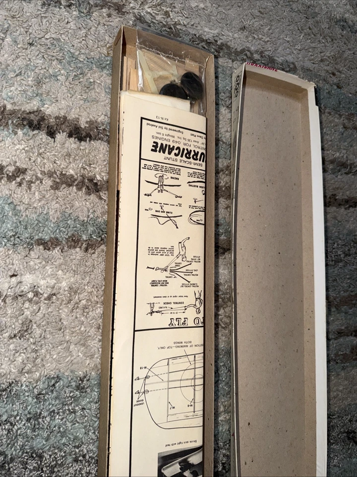 Top Flite Junior Aces Hawker Hurricane 1/2A Motores Balsa R/C Gas Modelo Balsa Foto 3 de 4