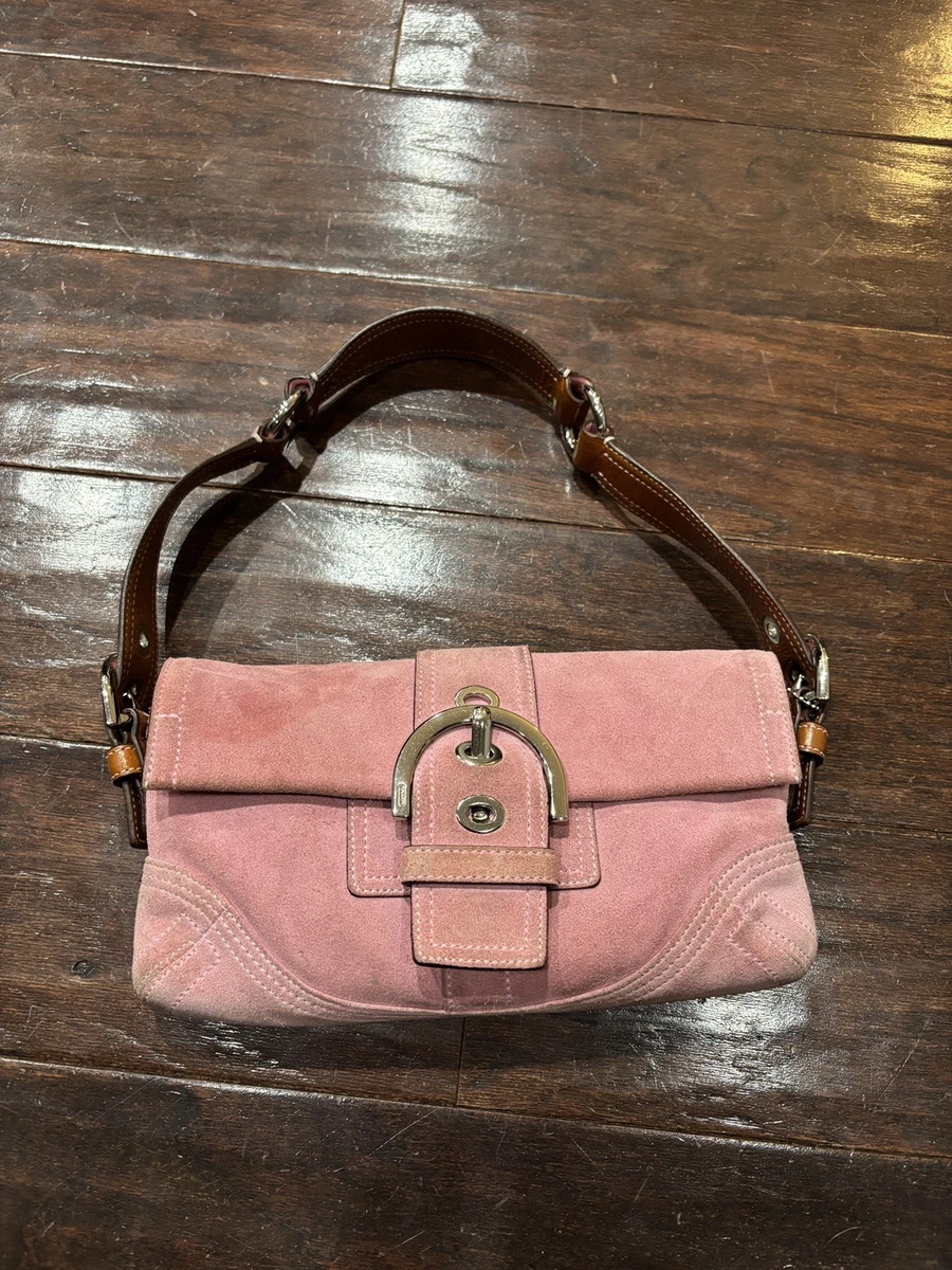 バッグ Coach Soho Hobo Suede Leather Pink Rare Coach soho pink hobo - Gem