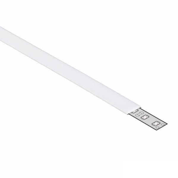 1M Alu-Profil / Leiste SMART-10 12X12Mm In Schwarz Eloxiert + Milchige Abdeckung-image