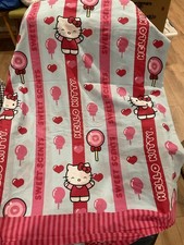 Hello Kitty Twin Bed Flat Sheet Cotton Blend