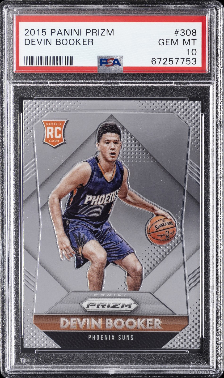 2015 PANINI PRIZM #308 DEVIN BOOKER PSA 10