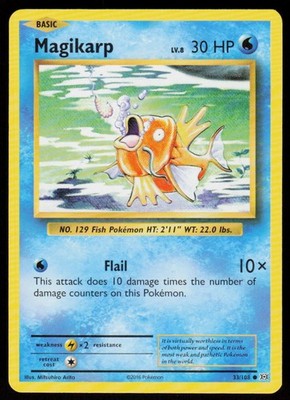 Magikarp 33/108 Common Evolutions Pokemon Near Mint