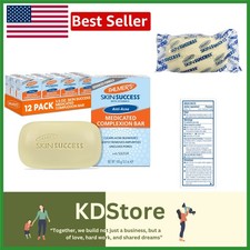 Anti-Acne Complexion Bar Soap for Clear Skin, Sulfur Vitamin E, Pack of 12