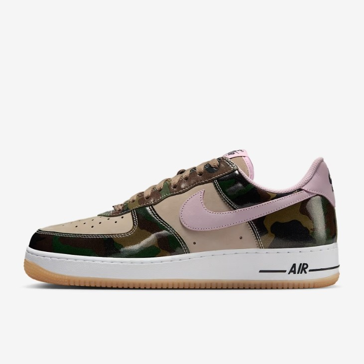 Nike Air Force 1 Low Retro Patent Camo Pink Mens Sneakers HQ1967-200