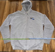 Vintage Microsoft TV Hoodie Size XL Gray Graphic Print 90s Rare