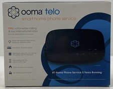 OOMA Telo Smart Home Phone Service -Black- Sealed Box