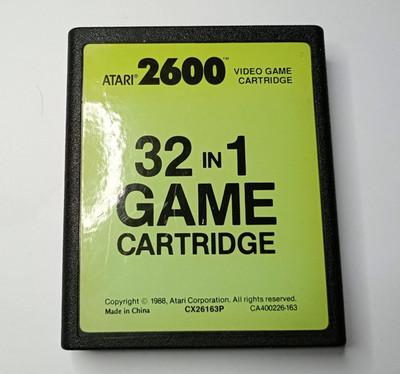 32 IN 1 ATARI 2600/7800/2600+ ATARI CX26163P getestet/funktionstüchtig PAL.