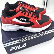Fila Stirr Lifestyle Men's Athletic Shoes Size 8 Red Black White NIB