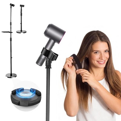 HandsFree Hair Dryer Stand Holder Suction Base 63 Inch Adjustable 180 Clamp