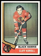 1974-75 Topps #35 Cliff Koroll Chicago Blackhawks NM