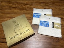 Vintage Lot Of 2 With Box Kustom Fit Lingerie White Size 44 Nylon Lace NOS NWT