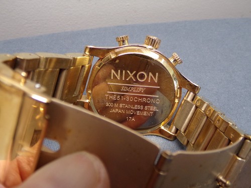 Reloj cronógrafo de buceo NIXON grande para zurdos - se adapta a muñecas más pequeñas D64 - Imagen 5 de 5