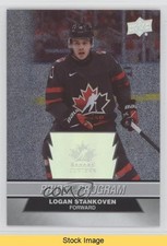 2023 Team Canada Juniors Patterned Foilboard Logan Stankoven #78 READ 0y2g