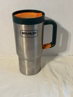 Stanley Stainless Steel Travel Mug 20oz Orange Lid BPA-Free Tumbler w/ Handle