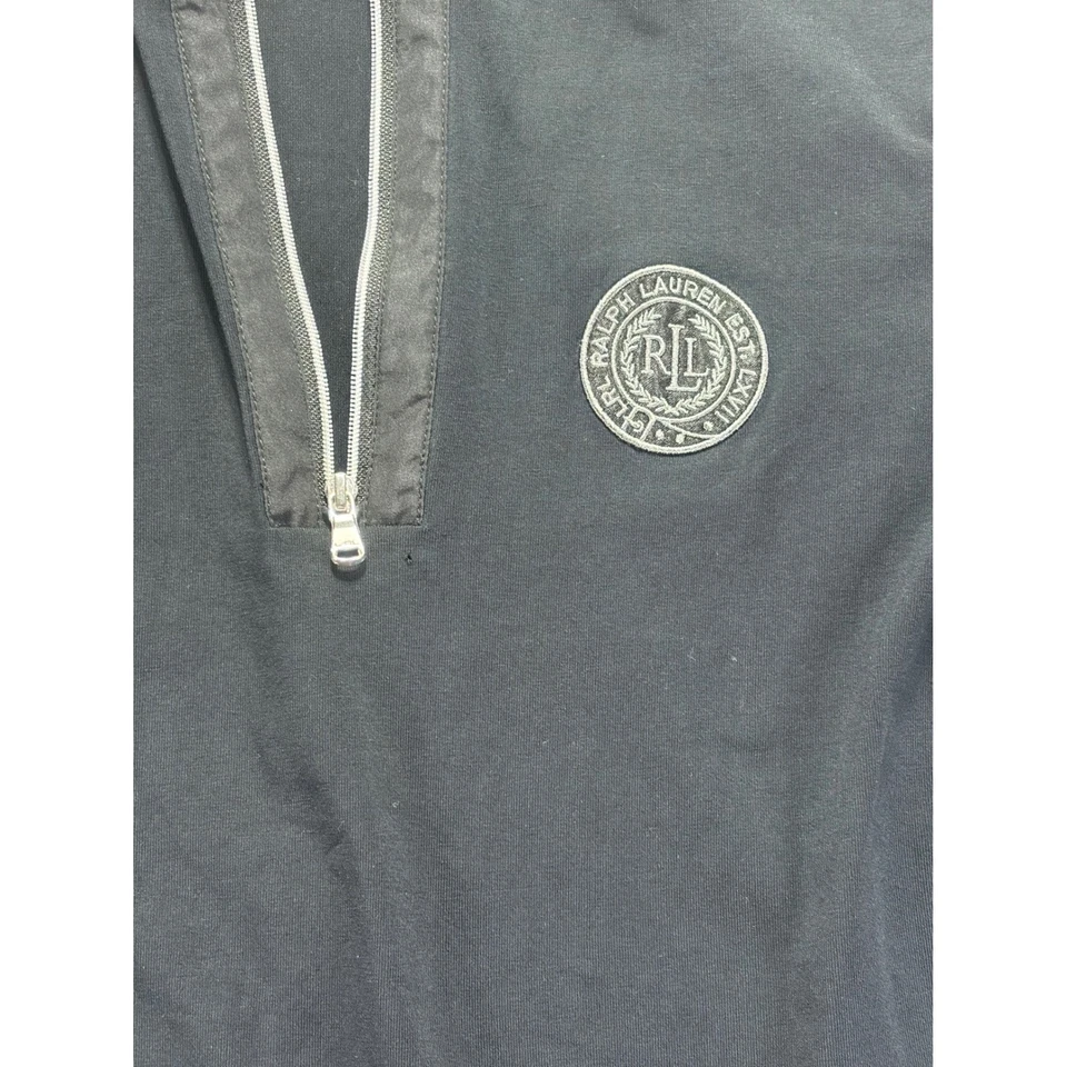 Ralph Lauren RL Active Mujer Negro Gris 1/4 Cremallera Pullover Sudadera Talla S Foto 3 de 4