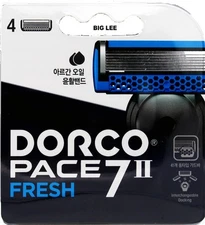 Dorco Pace 7 II Shaving Fresh Razor 7- Blade Refill 4 Cartridges