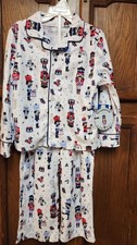 NWT DREAMWEAR Polyester 2 pc Coat Style NUTCRACKER TOY SOLDIER PAJAMAS Size 4/5