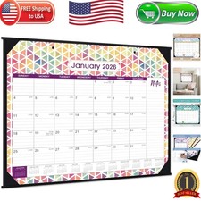 2026 Desk Calendar - Large 22x17 with Ample Writing Space  Protectors