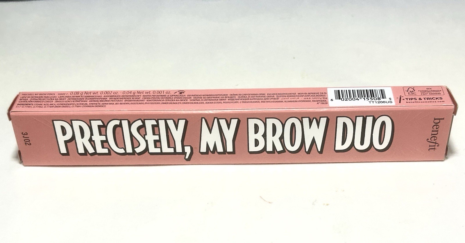 benefit precisely my brow pencil duo set warm light brown #3 Full Size + Travel
