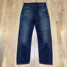 LVC Vintage Levis 501Z XX Jean Dark Wash Measure 32x34 Redline Selvedge