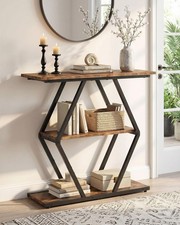 3-Tier Console Table, Entryway Table, Sofa Table with Open Shees