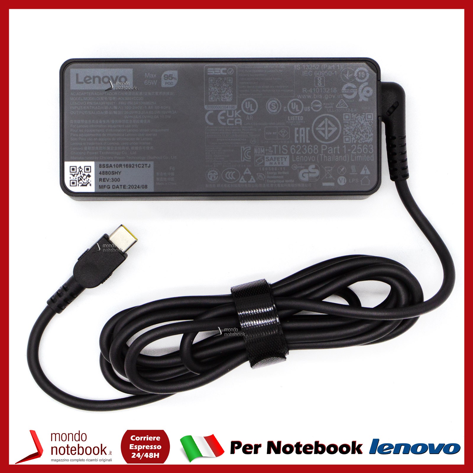 Original DS 65W 20V USB-C Power Adapter For LENOVO IdeaPad 5A10W86252