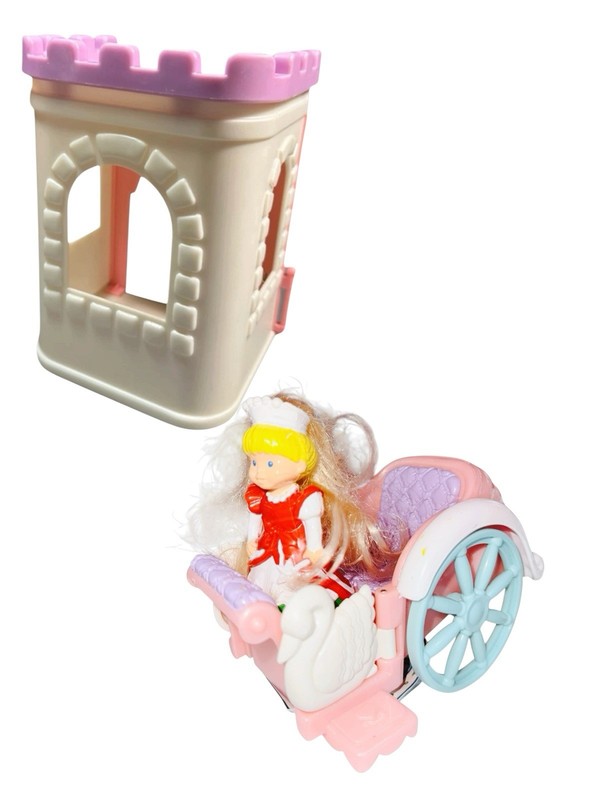 Fisher-Price princess Castle Tower Princess Pink Carriage Doll Accessories dream