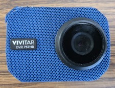 Vivitar Go Cam DVR757HD Blue Action Waterproof Dash 12mp (Tested Works)