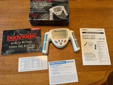 Omron HBF-306BL Body Logic Handheld Body Fat Analyzer & Manual & Fitness Guide
