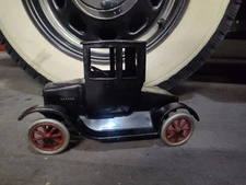Antique Buddy L Flivver Pressed Steel Model T Doctor's Coupe Toy Car C. 1920's