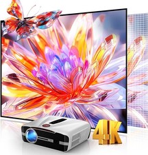 Daylight Projector 4K Ultra HD 2300 High ANSI Smart Home Theater with WiFi 6, Bl