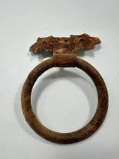 cast Iron vintage door KNOCKER ring Pull drop handle knob