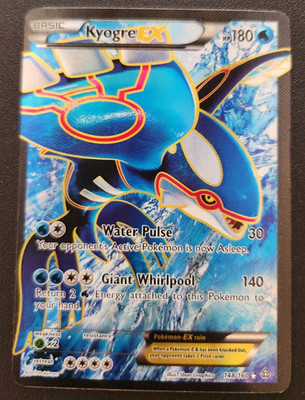 FULL ART Kyogre EX ULTRA RARE Pokemon TCG 148/160 XY Primal Clash