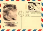 Dr Jim Stamps Air Mail Postal Card 15C Niagara Falls Tourism Year First Day