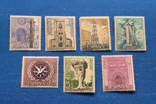 Spain Stamps, Scott 1472-1478 Complete Set MNH