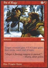 Fit of Rage - Weatherlight # MTG Magic The Gathering