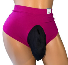 FUCHSIA HIPSTER SUPER STRETCHY BIKINI SISSY POUCH PANTIES XDRESS MEN 40-58 4X