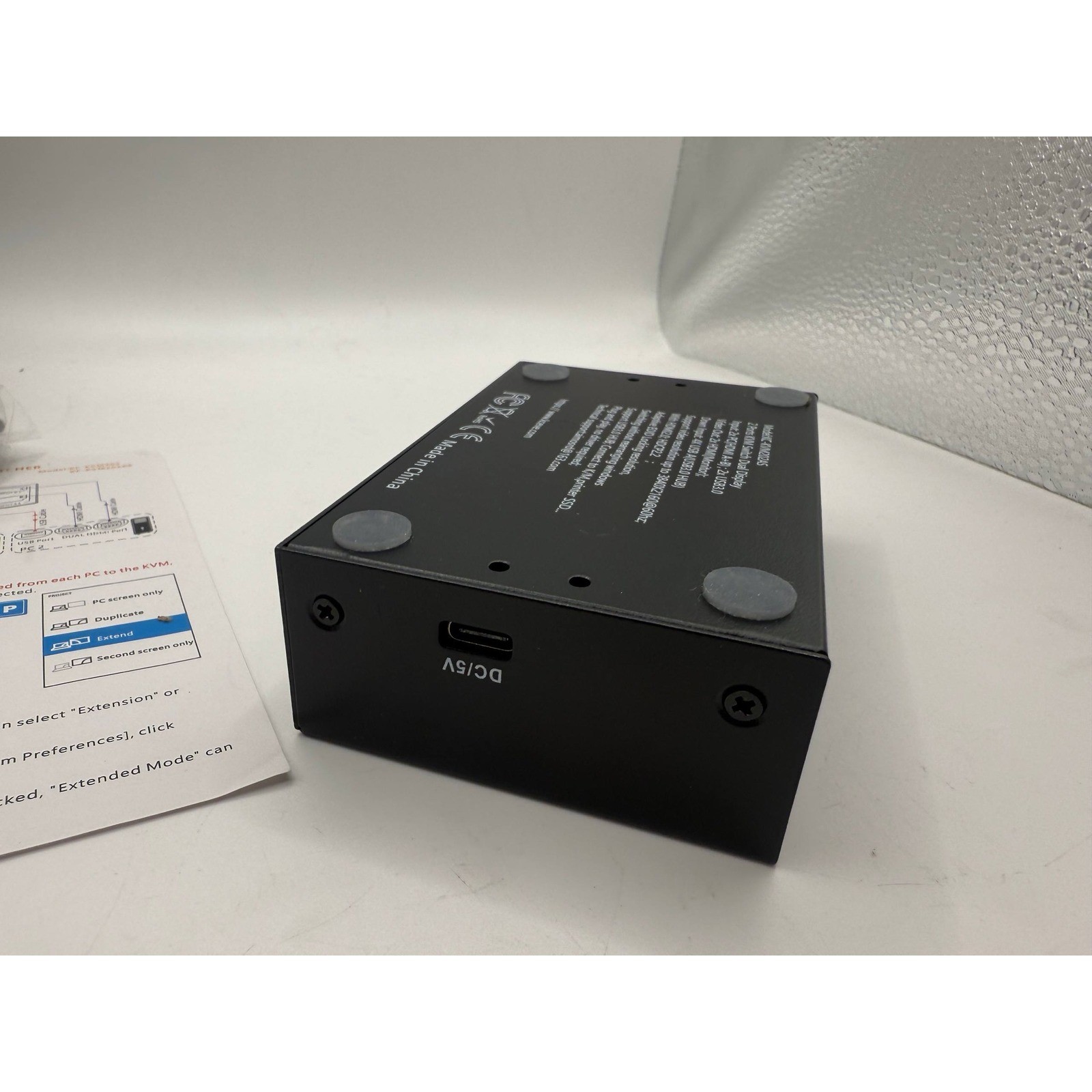 KCEVE KC KVM202AS USB3 0 HDMI KVM Switch Dual Display 4K 60Hz Adaptive EDID