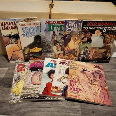 Milo Manara 80's-90's Catalan Communications 1st Editions Tpb Comic Lot Eurotica